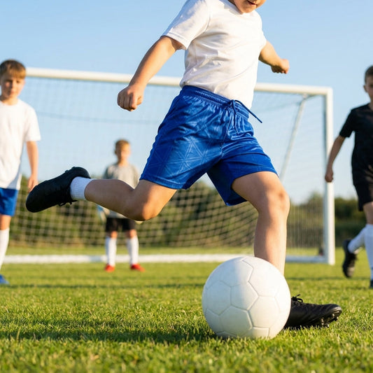 Kids' Football Shorts in vibrant colours for youth teams - product detail