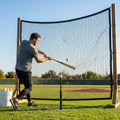 Heavy-duty baseball netting panels for indoor and outdoor use