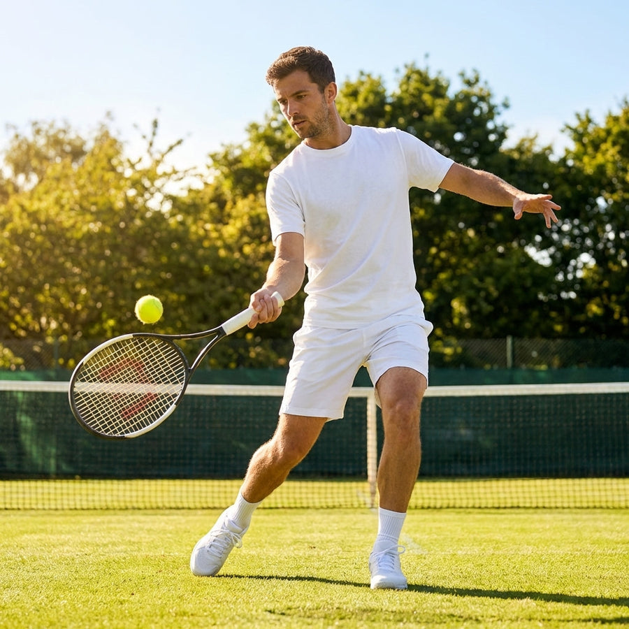Cotton Tennis T-Shirt – 6 Sizes – Lightweight Cotton – Sport & Casual Wear