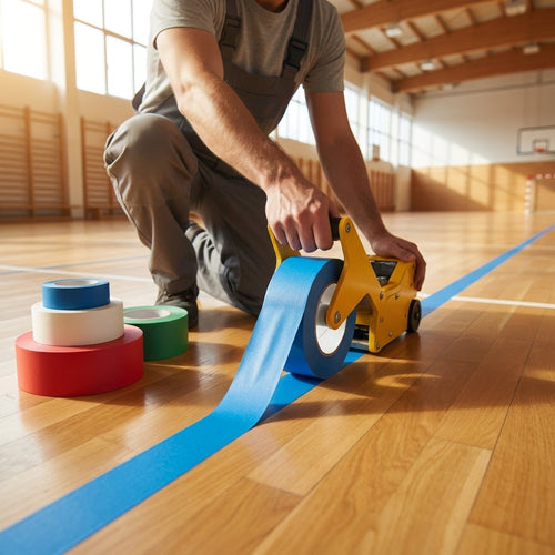 PVC Line Marking Tape – Various Colours – Heavy Duty Plasticised PVC – Indoor & Outdoor Use