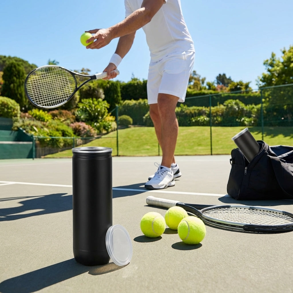 Tennis balls in a 4-ball tube, suitable for indoor and outdoor play - product detail