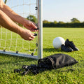 Durable plastic football net clips for goal securement
