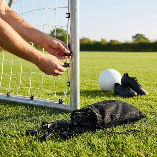 Football Net Clips – Various Pack Sizes – Durable Plastic – Goal Securement