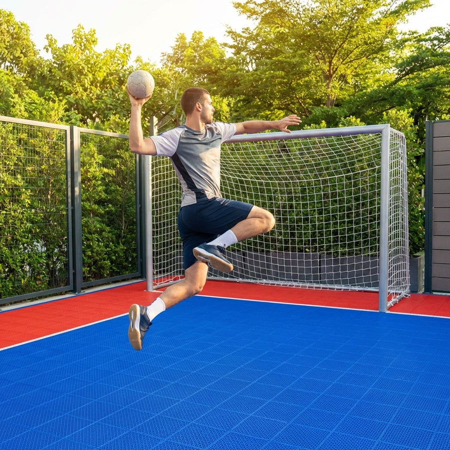 Handball Floor Tiles – Custom Colours – UV Treated – Indoor/Outdoor Use