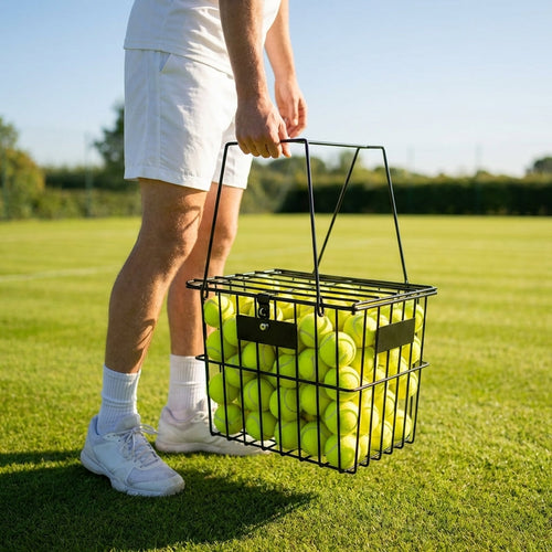 Tennis Ball Basket – Steel – Powder-Coated – Tennis Court Use