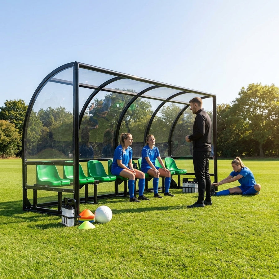 Sports Team Shelter – Multiple Colours – Aluminium Frame – Sports Facilities