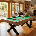 Pool Table – 7ft Green Velvet – MDF & Wood Finish – Home & Game Room image 1