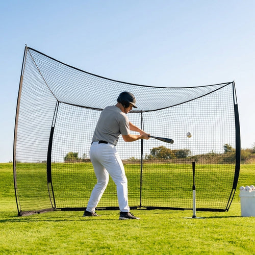 Baseball Backstop Net – 16ft x 9ft – Knotless Polyester – Outdoor Practice