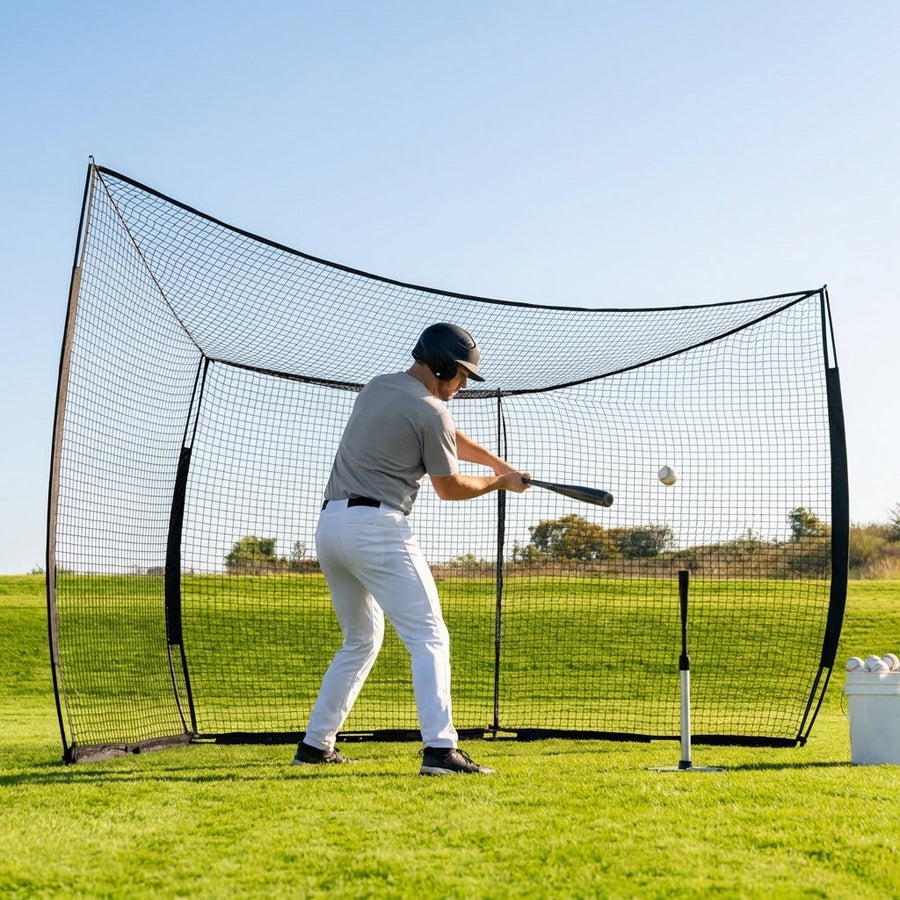 Baseball Backstop Net – 16ft x 9ft – Knotless Polyester – Outdoor Practice