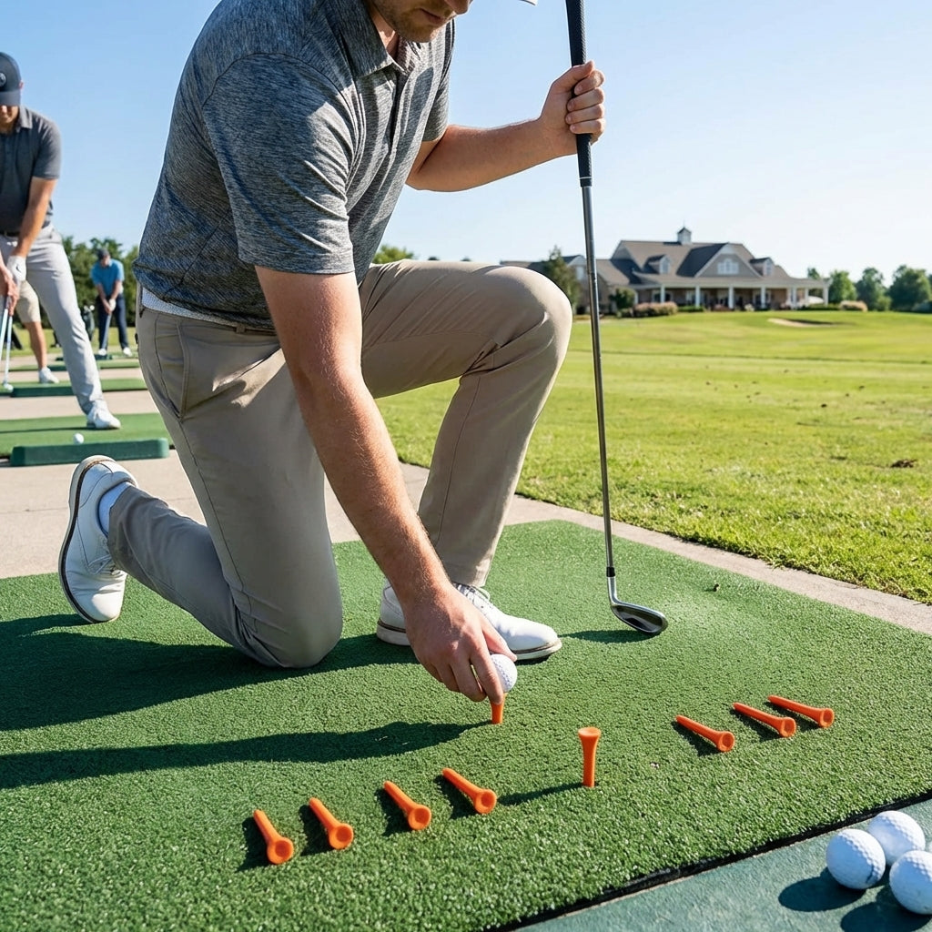 55mm durable rubber golf tees, suitable for garden and range use