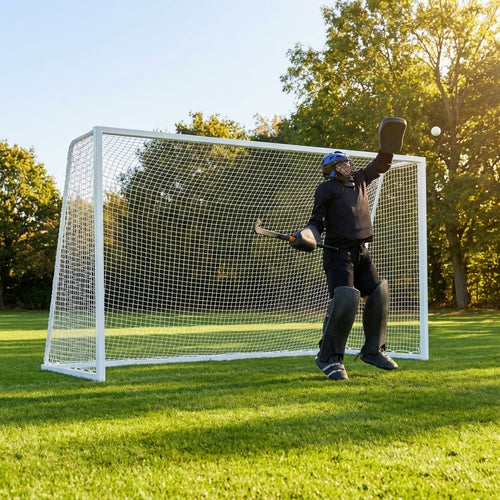 PVC Hockey Goal – 10ft x 6ft – Weatherproof uPVC – Junior Training