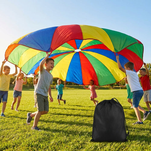 Kids Parachute – 6ft to 30ft – Polyester Fabric – Indoor & Outdoor Games