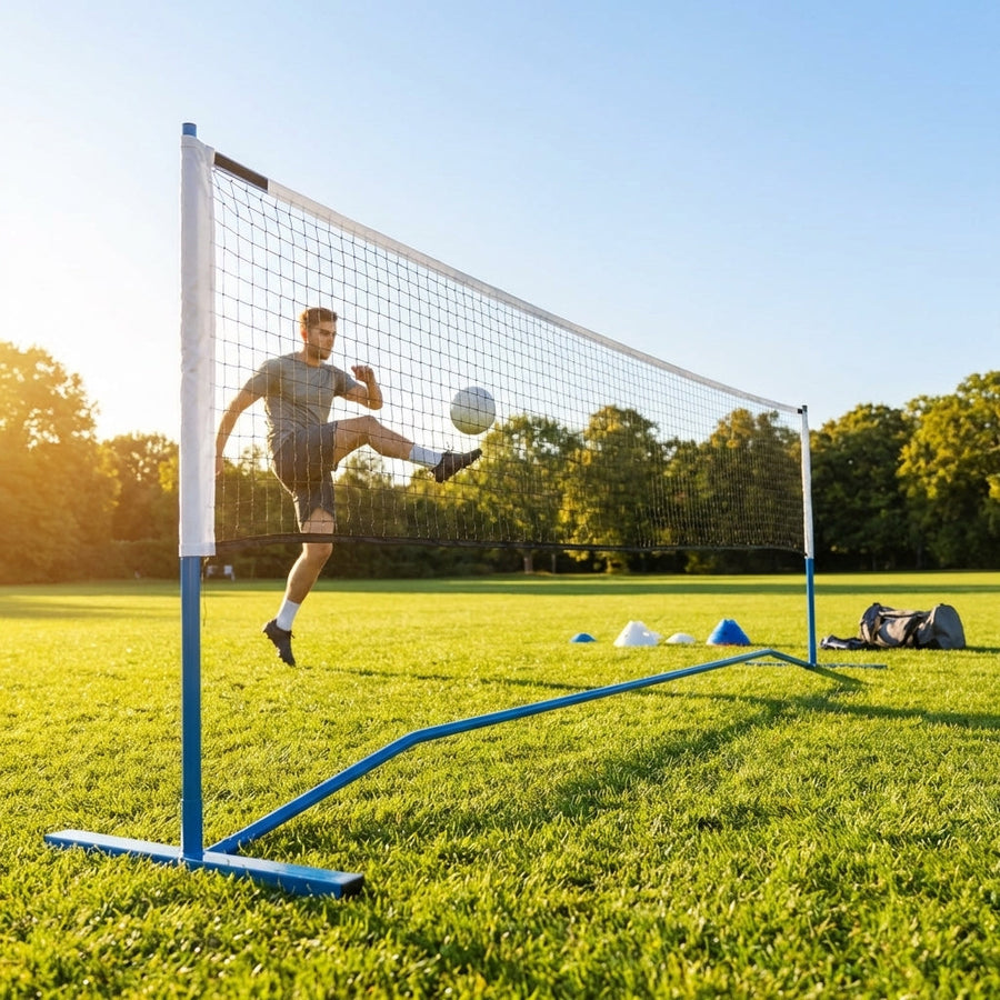 Portable Football Tennis Net – 3 Sizes – Steel Frame – Indoor/Outdoor Use