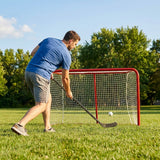 Street Hockey Goal with Galvanised Steel Frame and Red Powder Coat - product detail