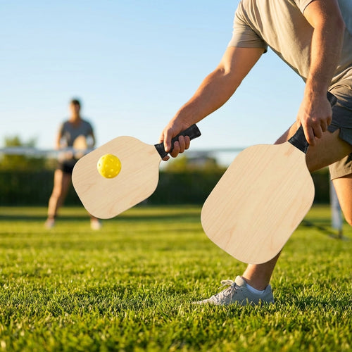 Wooden Pickleball Paddles – 39cm – 7ply Cottonwood – Indoor/Outdoor Play