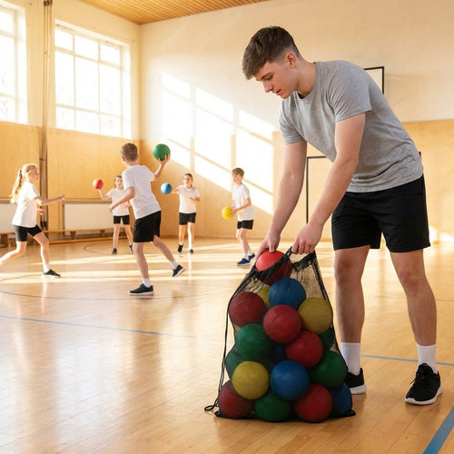 Foam Dodgeball Pack – Assorted Colours – Tear Resistant Foam – School & Club Use