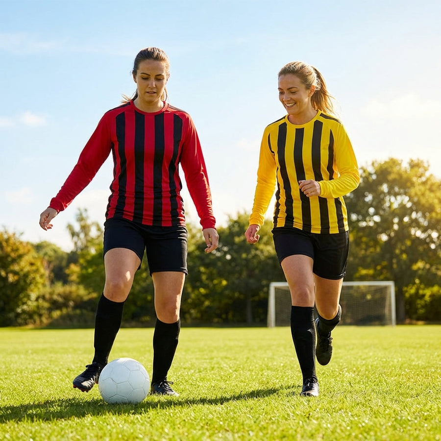 Women's Long Sleeve Football Shirt – XS-XL – Polyester – Sportswear