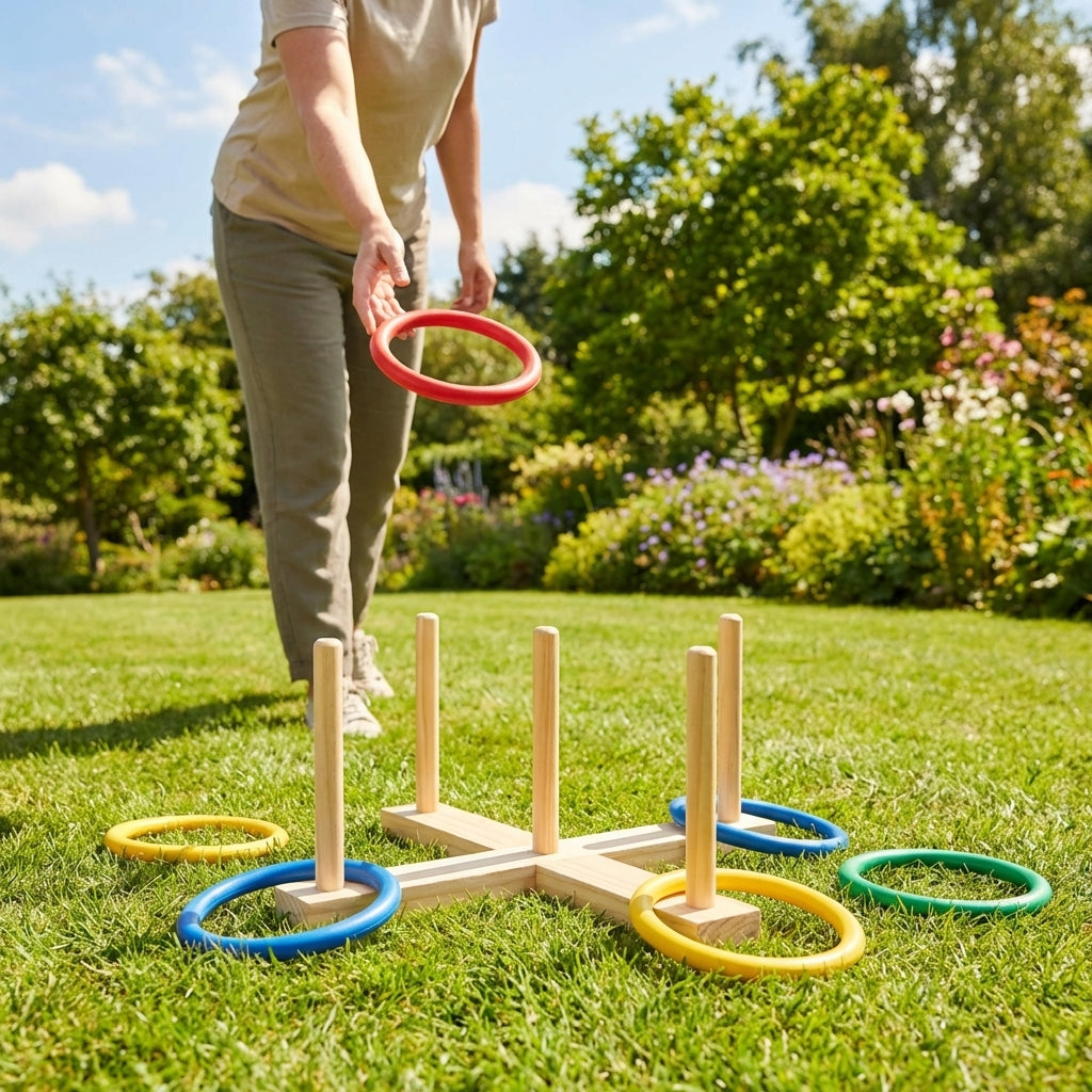 Vibrant rubber play rings for outdoor games and activities