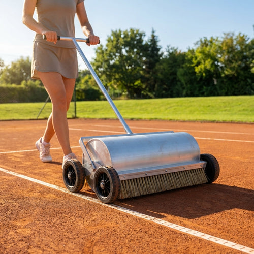 Tennis Court Line Sweeper – 36in – Aluminium – Clay Court Use