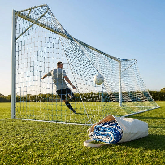 Multi-colour football goal nets for full-size goals - product detail