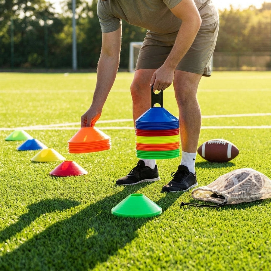 Training Marker Cones – 50/1000 – Durable Plastic – Sports Training