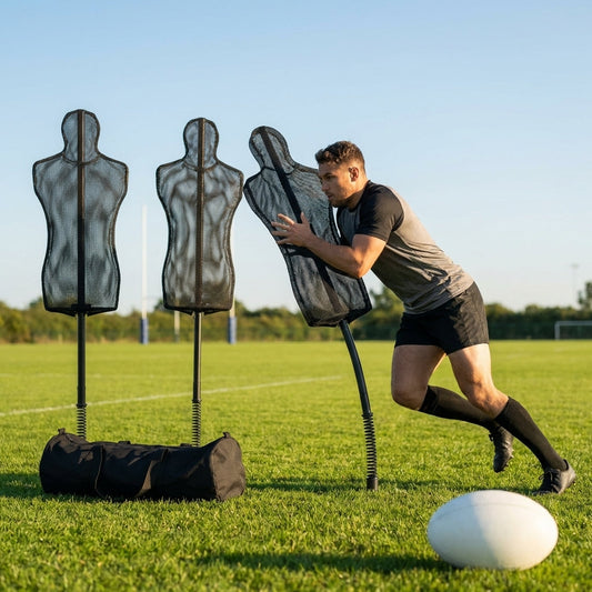 5ft Yellow Rugby Training Mannequins with Mesh and Plastic Construction - product detail