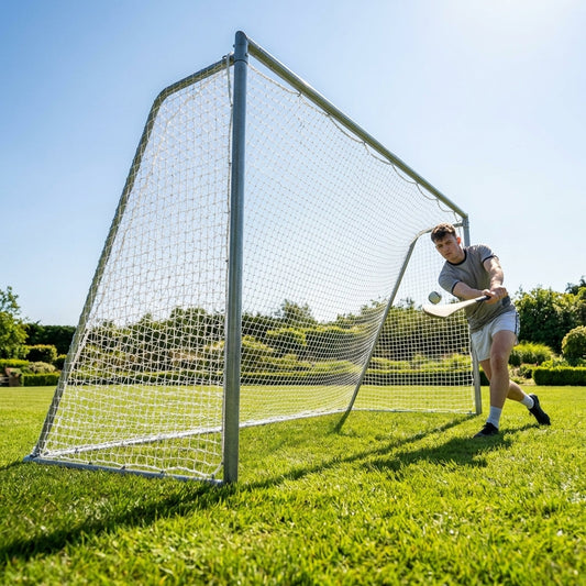 8ft x 5ft Steel Gaelic Football & Hurling Goal for garden use - product detail