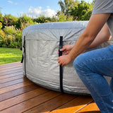 Hot Tub Thermal Cover in Grey with Polyethylene Insulation - product detail