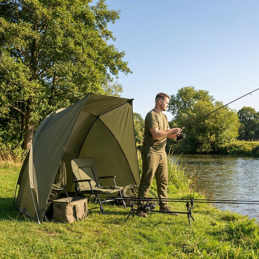 Fishing Day Shelter – Compact Design – Waterproof Polyester – Outdoor Use