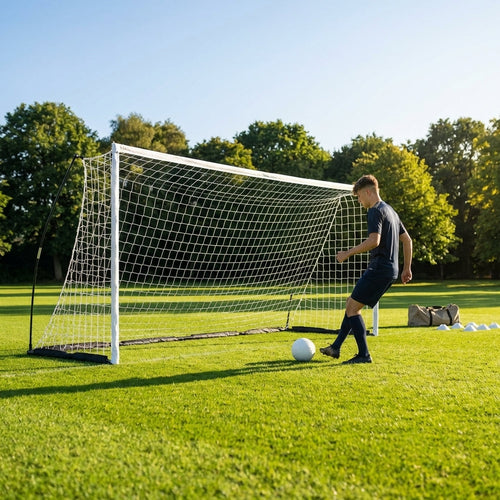 Pop Up Football Goal – 12ft x 4ft – Durable PVC & Steel – Junior & 5-a-Side