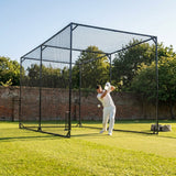 Concertina net cage in black for cricket and baseball practice - product detail