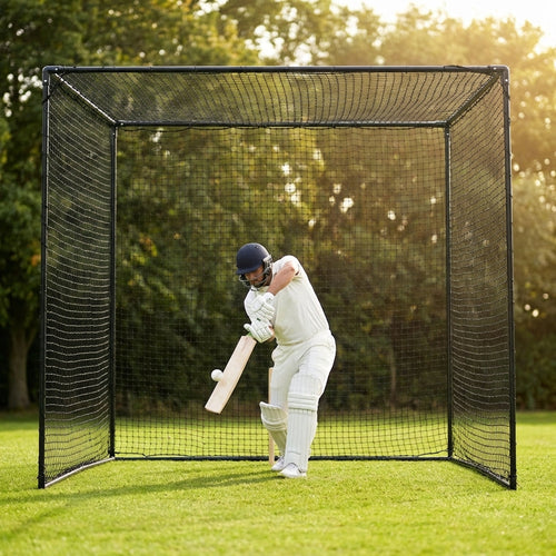 Socketed Cricket Net & Posts – Multiple Sizes – Steel & HDPP – Outdoor Training