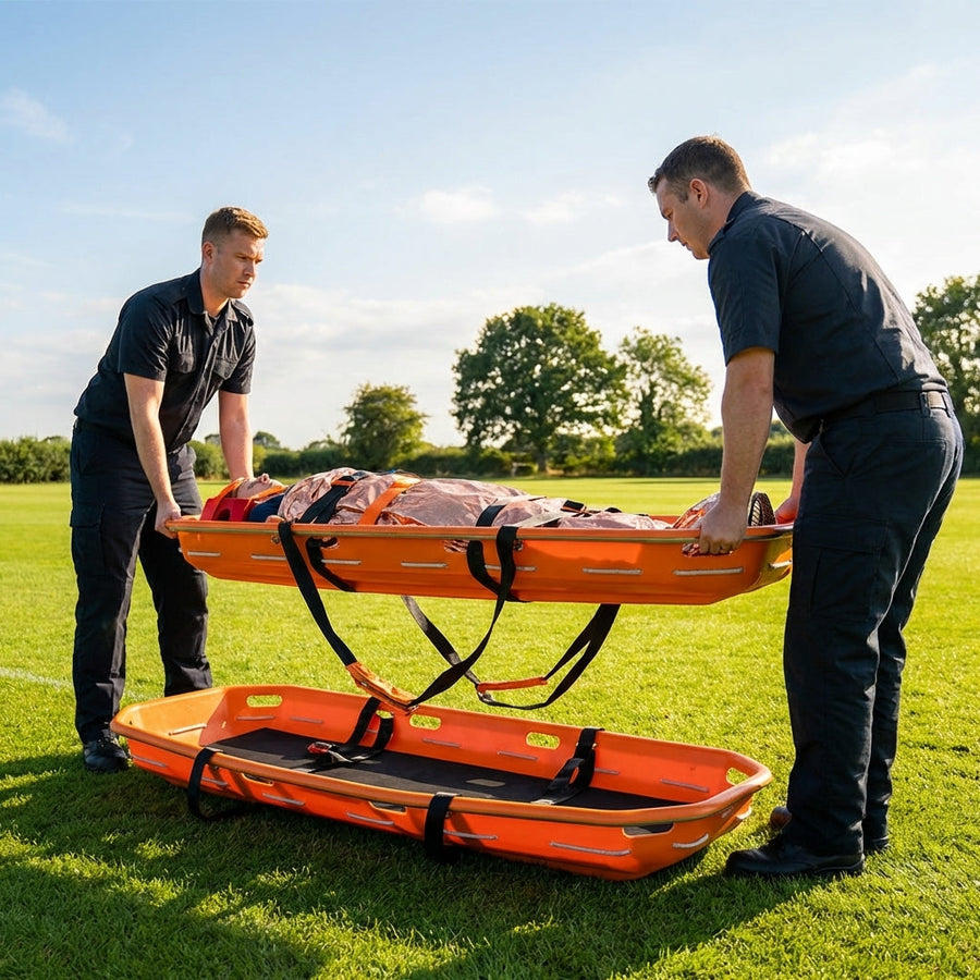 Basket Stretcher – Orange – Stainless Steel & Polythene – Emergency Rescues