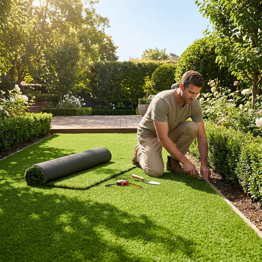 Artificial Grass Lawn Turf with 35mm pile height for gardens - product detail