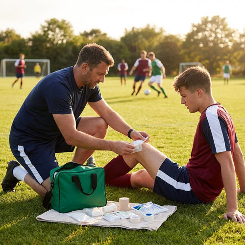 Sports First Aid Kit – Compact – Vinyl Bag – Sports Field Use