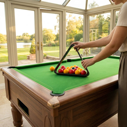 Pool Triangle – Black – Polyethylene – Indoor Game Setup