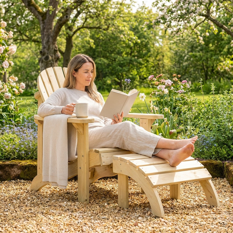 Wooden Relax Chair – Single/Double – Treated Timber – Outdoor Garden