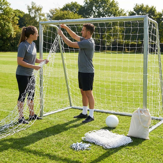 Football goal nets 6x4ft HDPE material for goalposts - product detail