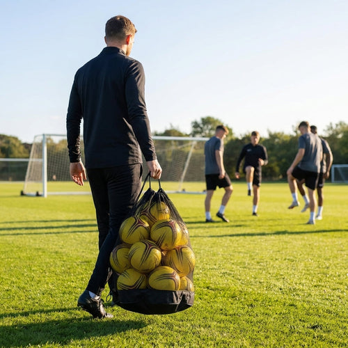 Football Carry Bag – 12 Pack – Durable Mesh – School & Training Use