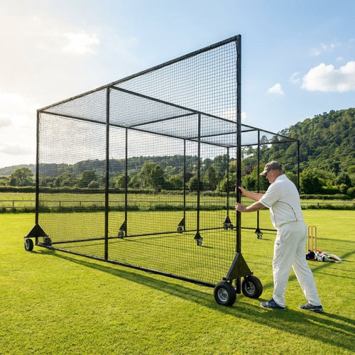 Mobile Cricket Cage – 24ft/33ft – Galvanised Steel – Outdoor Cricket Practice