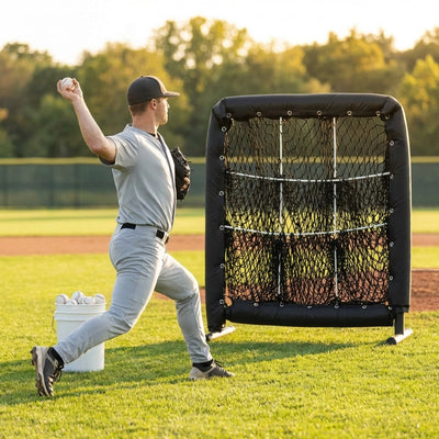 Baseball Pitching Target – Adjustable Heights – Steel Frame – Indoor/Outdoor