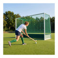 Resilient white hockey goal nets for training