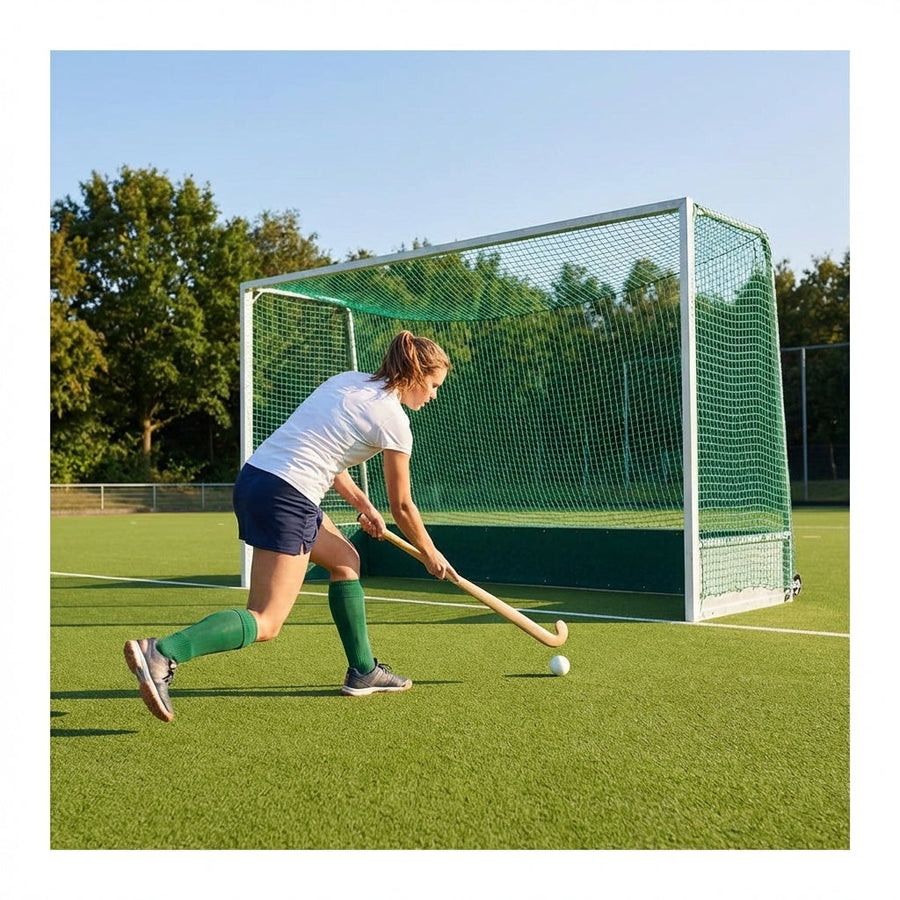 Hockey Goal Nets – White – Durable Nylon – Sports Training