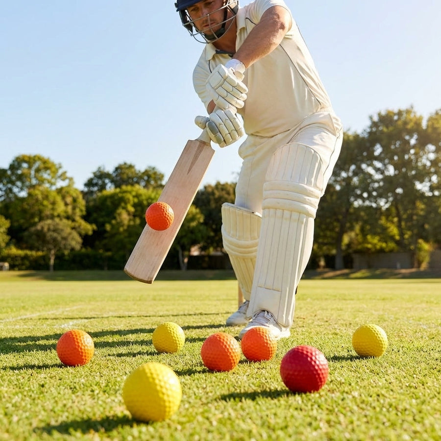 Cricket Training Balls – Mixed Pack of 6 – Durable Construction – Indoor/Outdoor Use