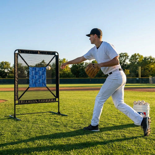 Baseball Pitching Target – Blue – Polypropylene & Polyester – Indoor/Outdoor