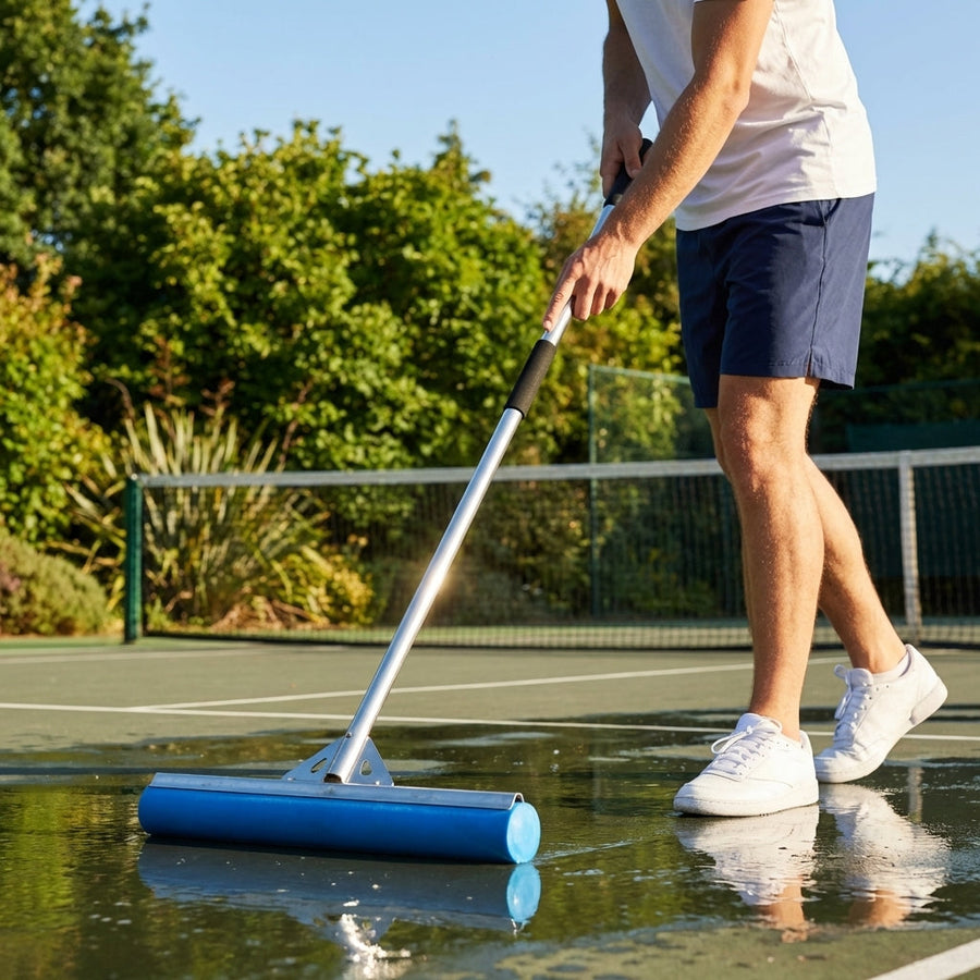 Tennis Court Roller Squeegee – 36in Blue – PVA & Aluminium – Outdoor Use