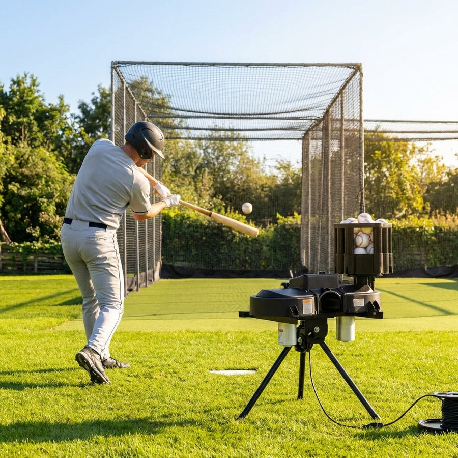 Baseball Pitching Machine – Steel Frame – Indoor/Outdoor Training