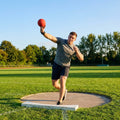 Indoor shot put ball with rubber casing for school use