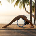 Yoga Wheel – 32cm Blue – ABS & TPE Foam – Stretching & Backbends image 1