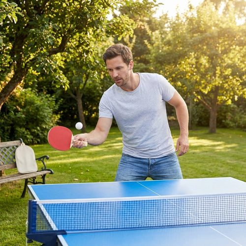 Table Tennis Bat – Standard – Wood & Rubber – Indoor Sports